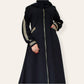 Embroidered Black Dubai Abaya Dress for Women 