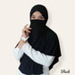 black jersey hijab for women