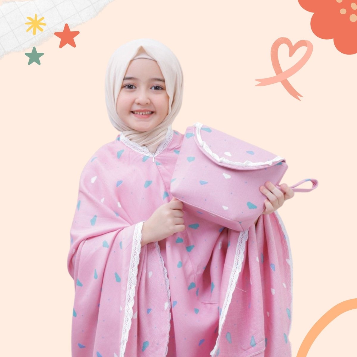 Muslim Abaya Dress for Kids