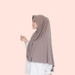 brown Malaysia Jersey Hijab for Women Scarf