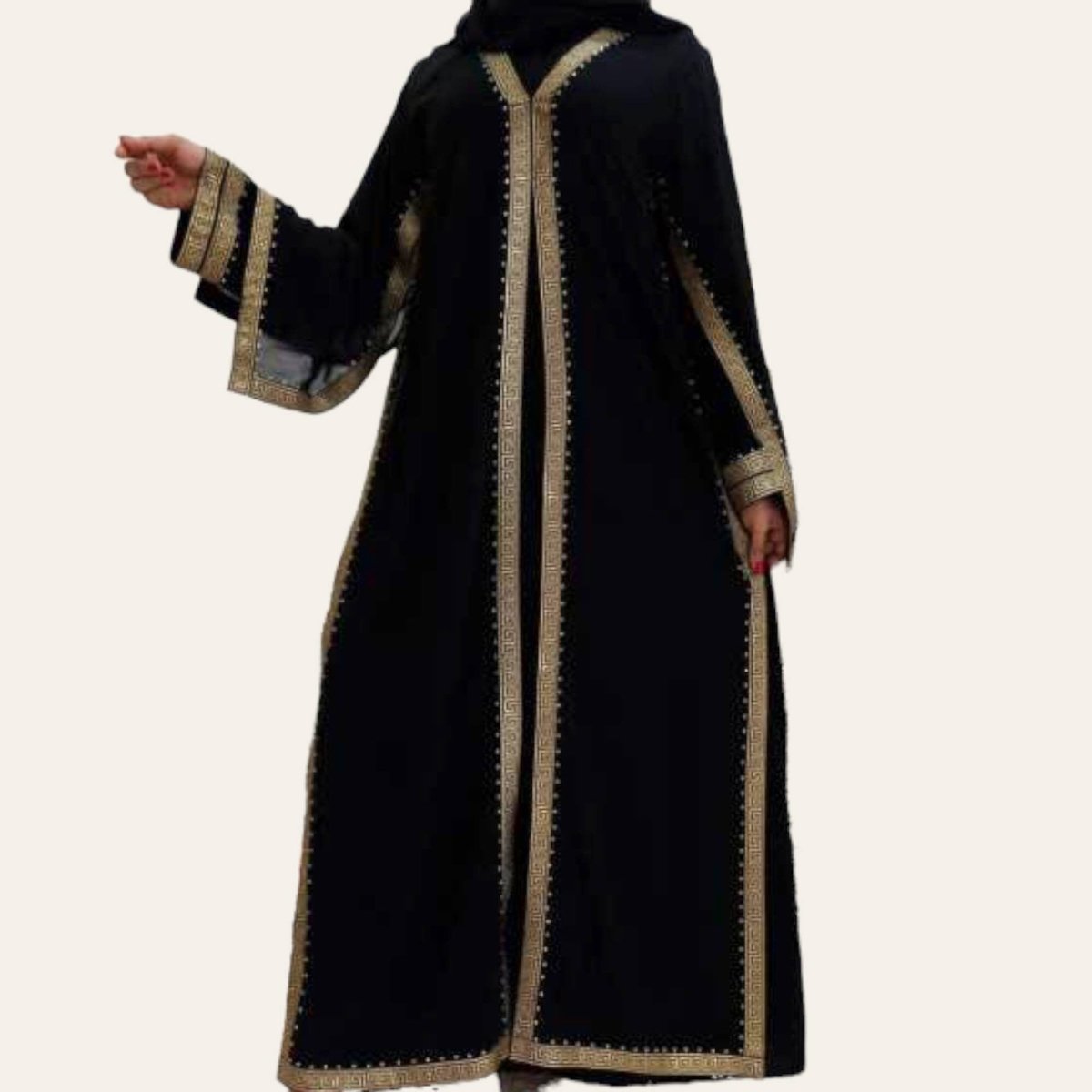 Black abaya for hajj umrah dress