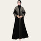 Black Abaya Embroidered Outer Dress for Women