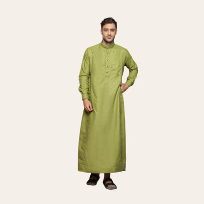 Green Thobes for Men Islamic Clothing for Prayer | Zhaviah